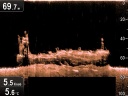Затонувшее судно на глубине 70 метров